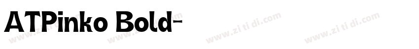 ATPinko Bold字体转换